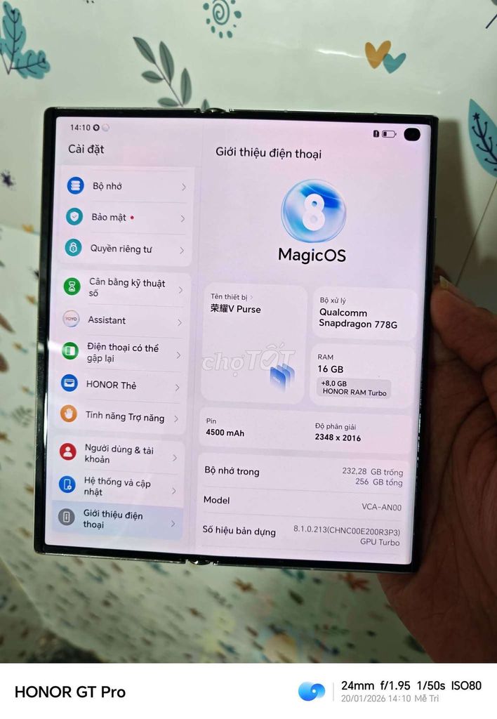 Honor V Purse 16.256GB Trắng. Mua bán Điện thoại tại Quận Nam Từ Liêm Hà Nội được đăng bởi Nobi hình 1