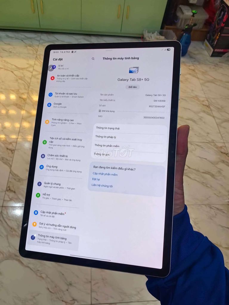 Samsung Galaxy Tab S8 Plus 8GB/128GB. Mua bán Máy tính bảng tại Quận Nam Từ Liêm Hà Nội được đăng bởi Mờ Rờ Khánh hình 1