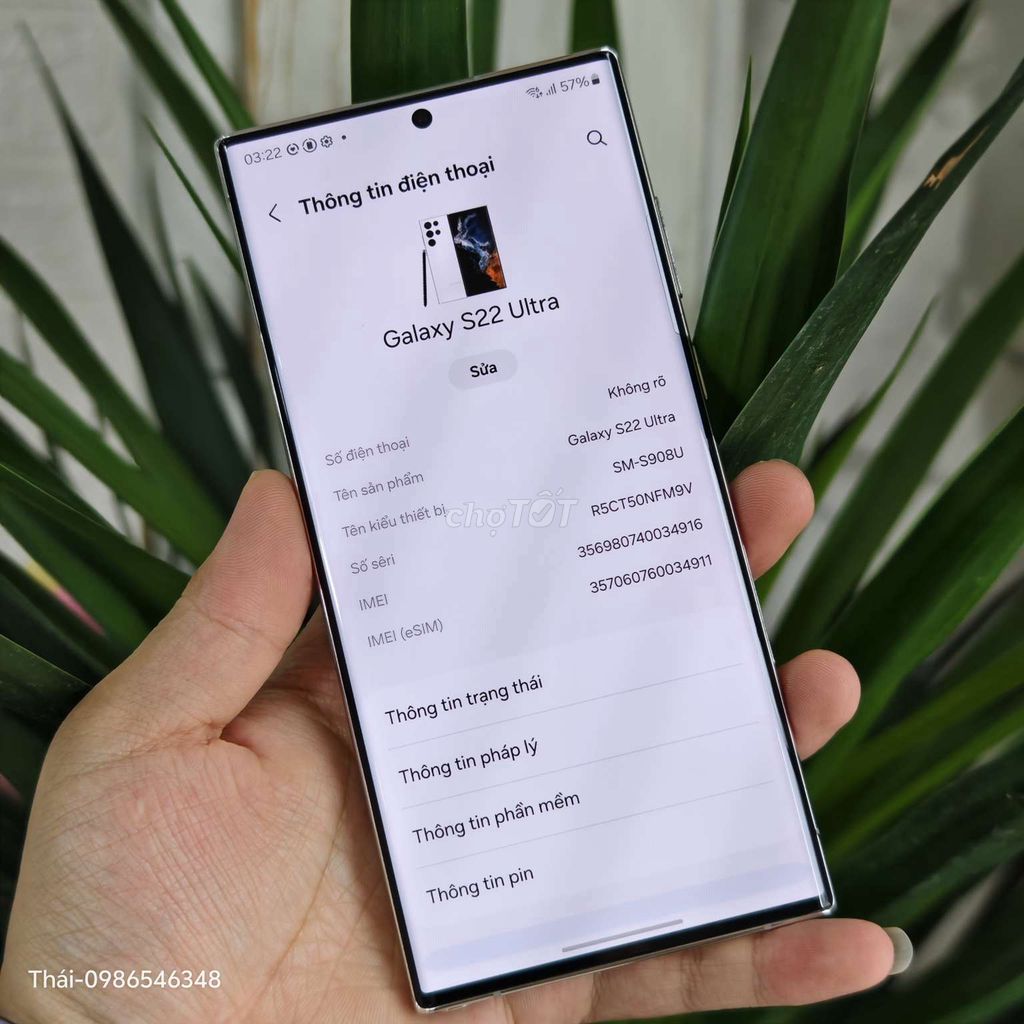 Galaxy s22 ultra. Mua bán Điện thoại tại Quận Hoàng Mai Hà Nội được đăng bởi Thái Nguyễn hình 2