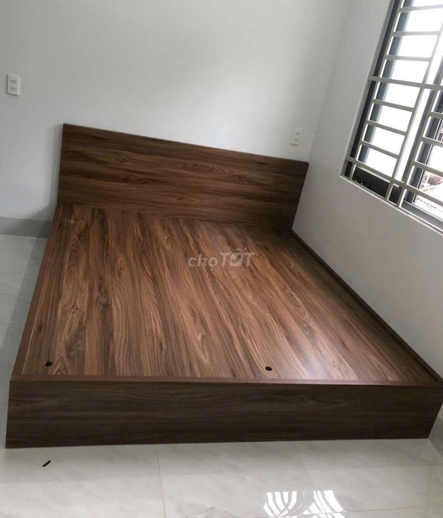 GIƯỜNG (MDF) GỖ CÔNG NGHIỆP 1M6*2M CÓ HỘP KÉO