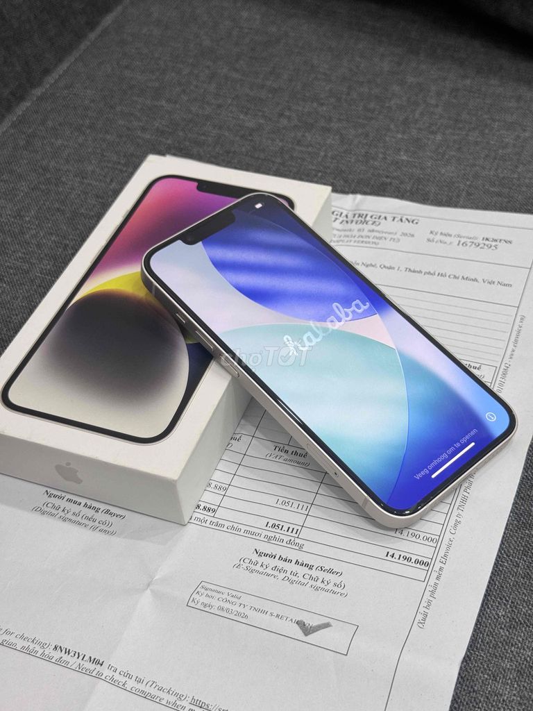 Apple iPhone 14 128GB Trắng Đã qua sử dụng. Mua bán Điện thoại tại Quận Bình Thạnh Tp Hồ Chí Minh được đăng bởi Tuân Nguyễn hình 1