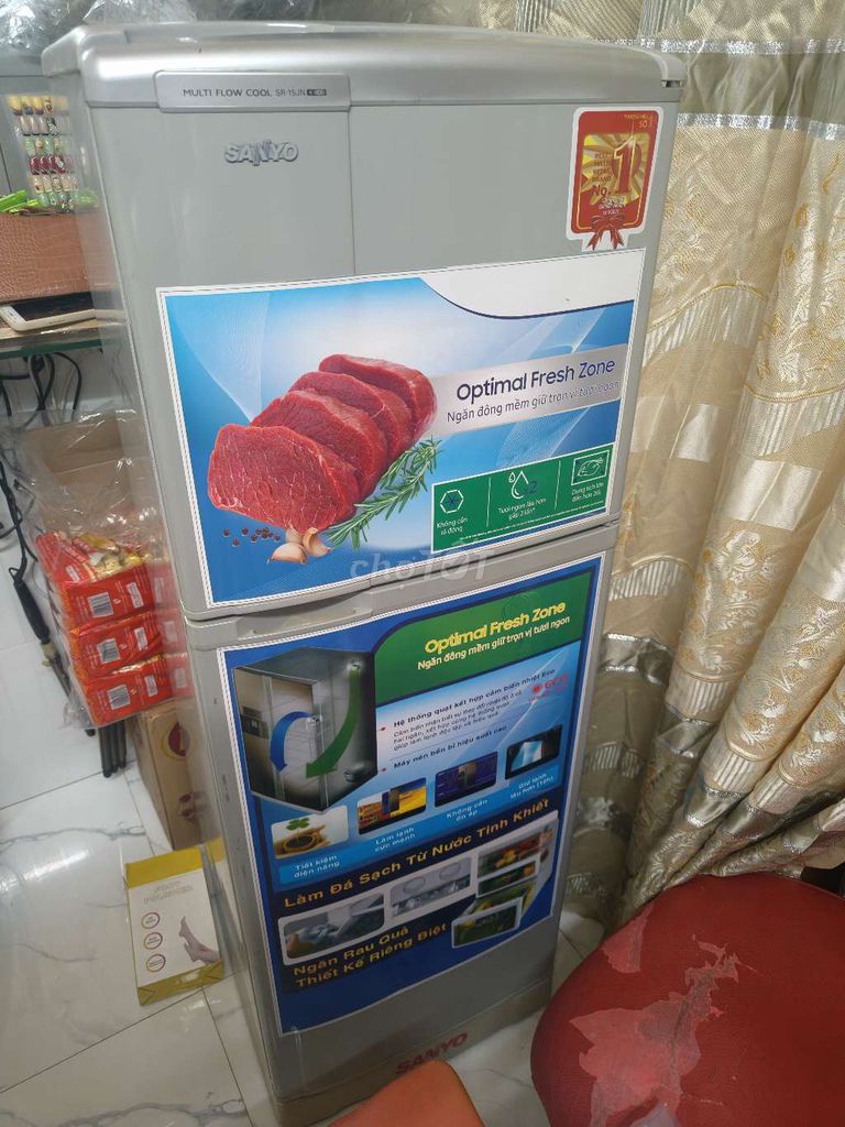 Tủ lạnh Sanyo SR-15JN Xám. Mua bán Tủ lạnh tại Quận Bình Thạnh Tp Hồ Chí Minh được đăng bởi Nhung Nguyễn hình 1