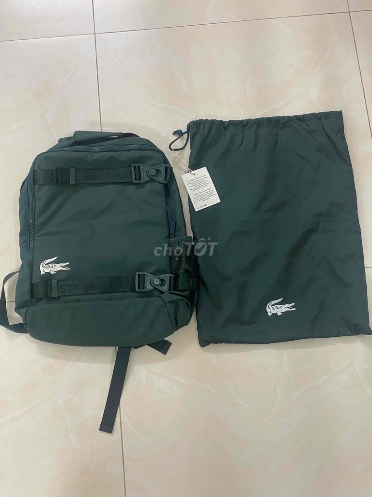 Balo Lacoste Chính Hãng mới 99% đeo được 2 kiểu