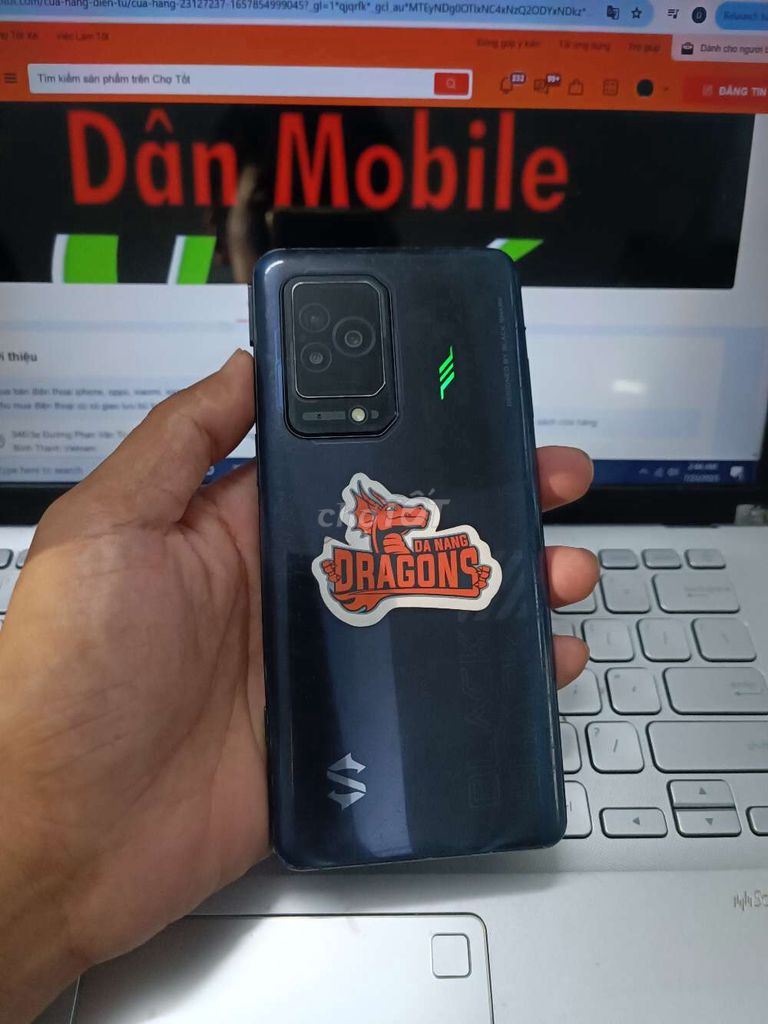 XIAOMI BLACKSHARK 5 8/128GB SNAP 870G ZIN FULL CN. Mua bán Điện thoại tại Quận Bình Thạnh Tp Hồ Chí Minh được đăng bởi Dân Mobile hình 1