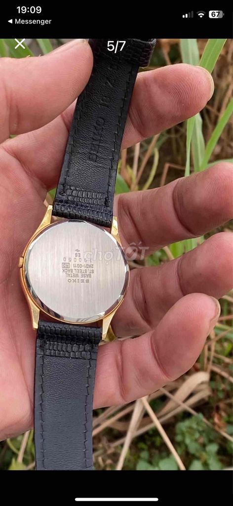 Đồng hồ Seiko Nam Dây da 34mm Đen Vàng. Mua bán Đồng hồ tại Huyện Cai Lậy Tiền Giang được đăng bởi Ngô Hoàng Thanh hình 1