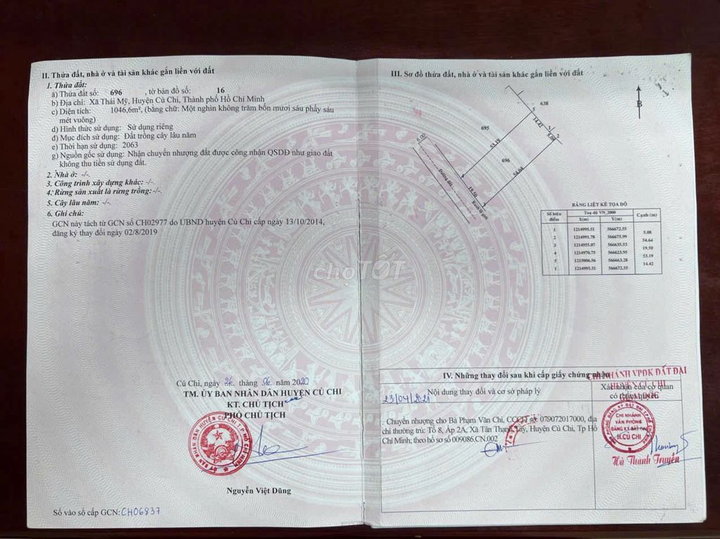 bán đất mặt tiền Tam Tân gần Vinhome HocMon, KCN  Lộc Giang