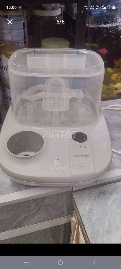Máy tiệt trùng Moaz Bébé Hấp sấy khô Trắng. Mua bán Mẹ và bé tại Quận 7 Tp Hồ Chí Minh được đăng bởi mẹ Cà rốt hình 1