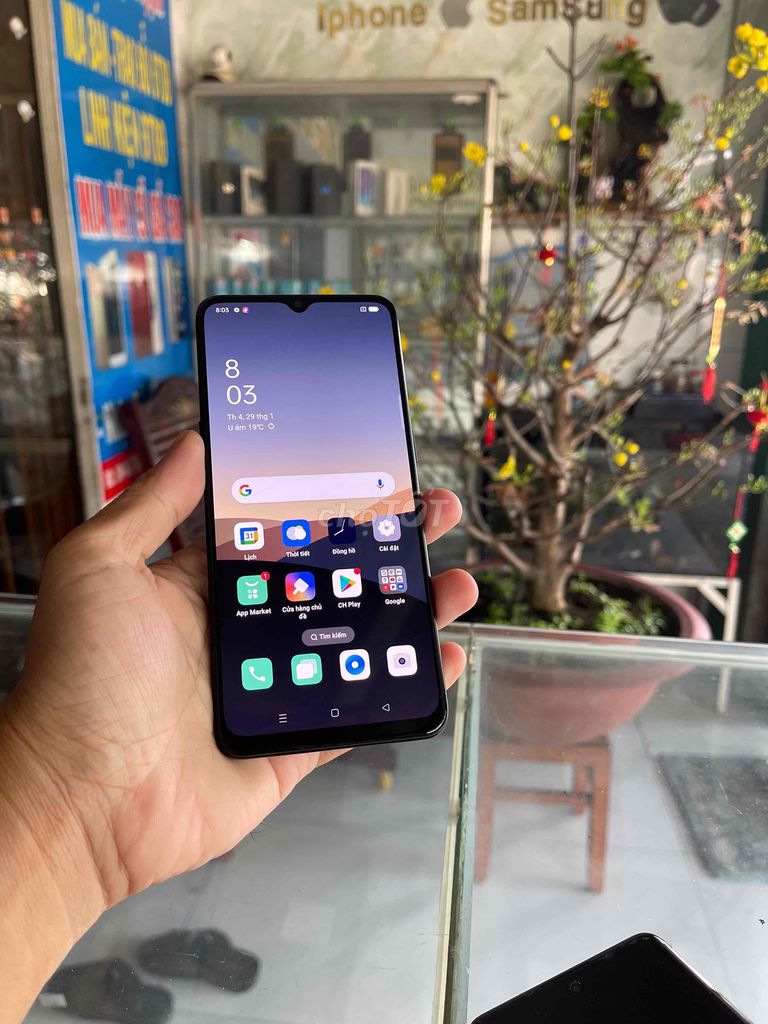 oppo A91 ram 8/128 màu đen bóng