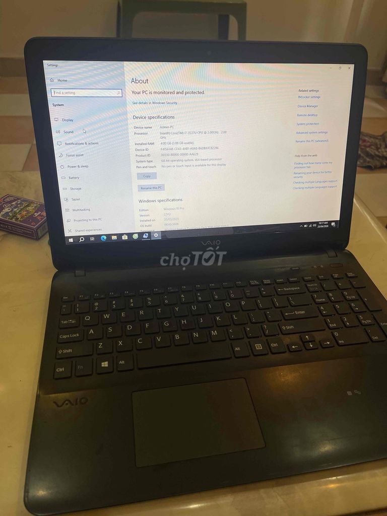 Tôi muốn bán thanh lý sony i7 ram 4gb máy vẫn đẹp. Mua bán Laptop tại Quận Đống Đa Hà Nội được đăng bởi Nguyễn Bá Bình hình 1