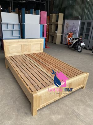 Giường gỗ sồi- giường cao cấp mới