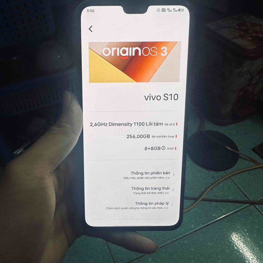Vivo S10 256GB Xám. Mua bán Điện thoại tại Huyện Thanh Trì Hà Nội được đăng bởi Thắng hình 1