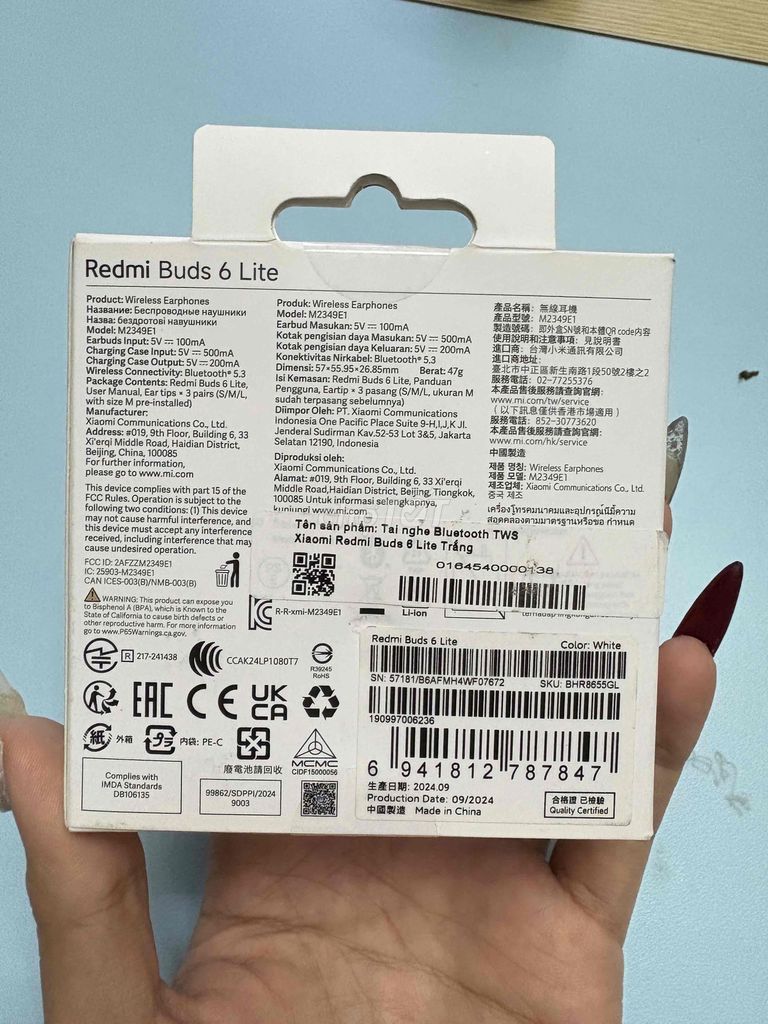 Tai nghe Bluetooth TWS Xiaomi Redmi Buds 6 Lite