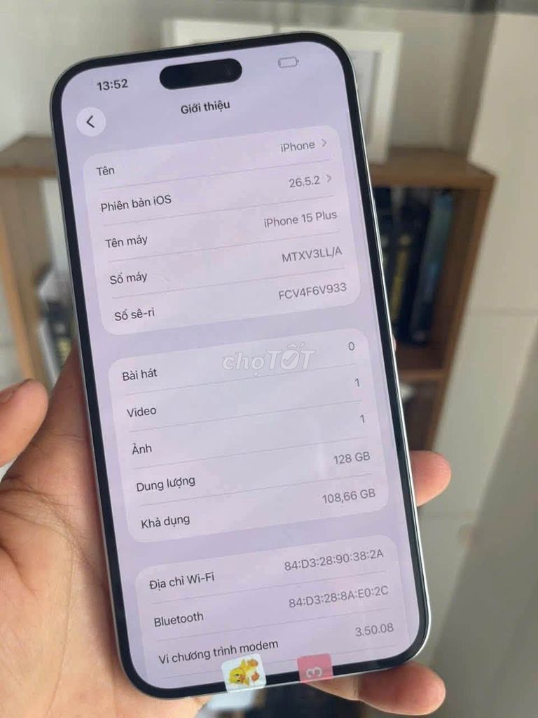 Apple iPhone 15 Plus 128GB Trắng. Mua bán Điện thoại tại Thành phố Thủ Đức Tp Hồ Chí Minh được đăng bởi Hội Đồ Điện Tử hình 1