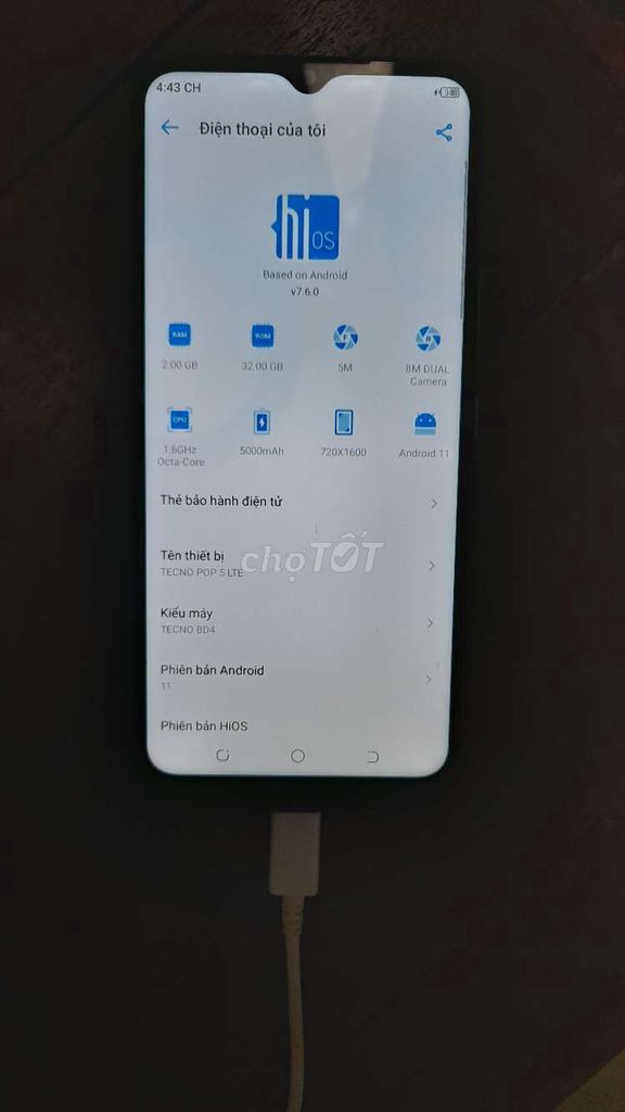Tecno Pop 5 Lite 32GB. Mua bán Điện thoại tại Thành phố Buôn Ma Thuột Đắk Lắk được đăng bởi Tom hình 1