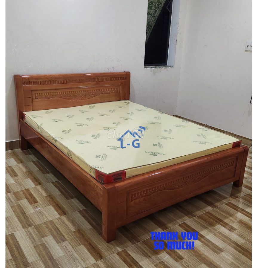 Giường ngủ gỗ sồi – hỗ trợ lắp ráp--giường gỗ sồi. Mua bán Giường, chăn ga gối nệm tại Quận 10 Tp Hồ Chí Minh được đăng bởi GIƯỜNG SẮT SƠN LÂM hình 1