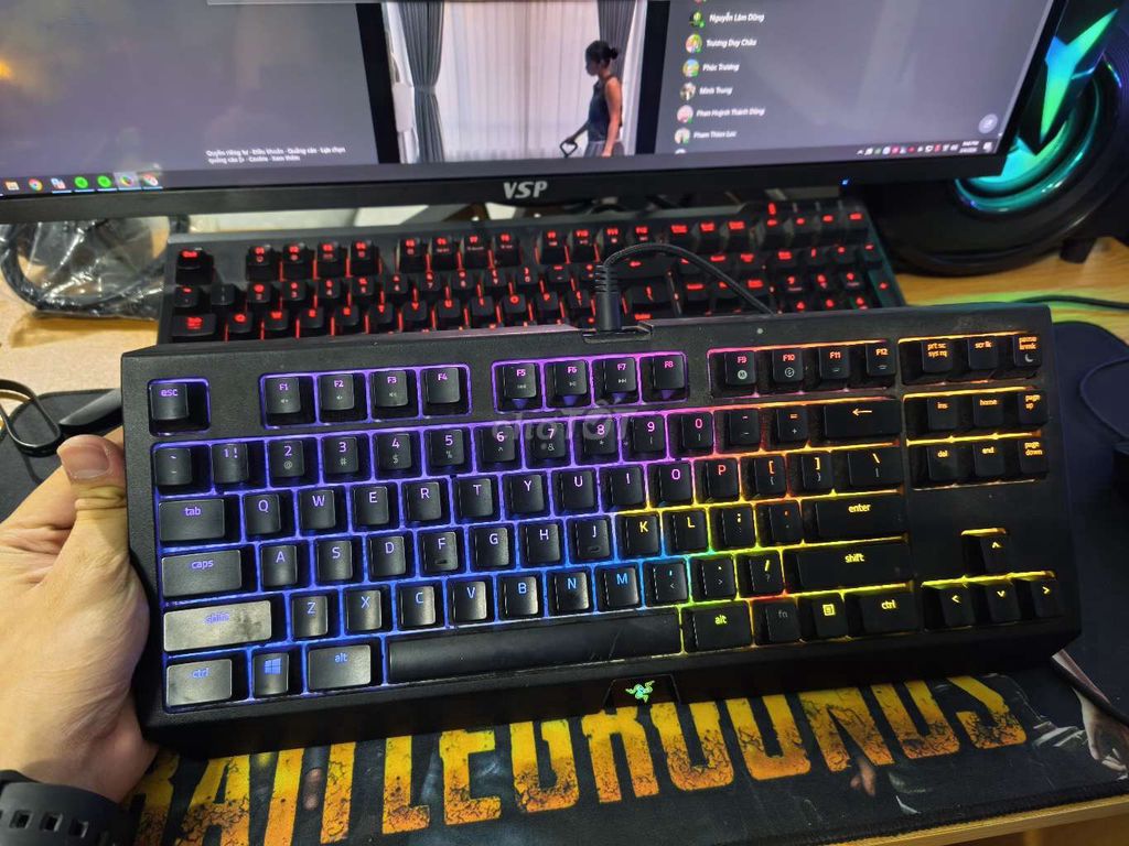 Bàn phím cơ Razer Black Widow TE Chroma V2 Đen. Mua bán Phụ kiện (Màn hình, Chuột...) tại Quận Cẩm Lệ Đà Nẵng được đăng bởi Long hình 1