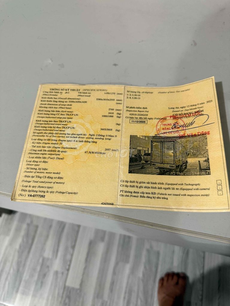 kia 1.4tan.k3000 đời 2012. thùng inox sàn inox. Mua bán Xe tải, xe ben tại Thành phố Tân An Long An được đăng bởi Trung Dũng hình 7