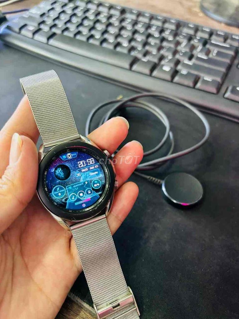 Đồng hồ Samsung galaxy Watch 3 thép đẹp keng