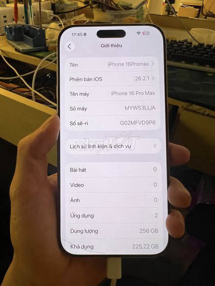 iPhone 16 Pro Max 256GB Vàng LL/A Đã dùng. Mua bán Điện thoại tại Quận 1 Tp Hồ Chí Minh được đăng bởi Hội Đồ Điện Tử hình 1