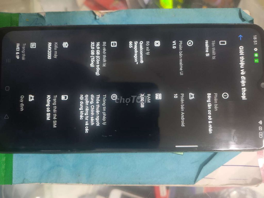 Realme 5i nguyên zin pin 5000