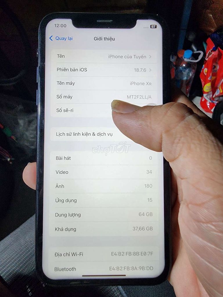 Apple iPhone XR 64GB Đen Đã qua sử dụng. Mua bán Điện thoại tại Quận Bình Thạnh Tp Hồ Chí Minh được đăng bởi tùng  hình 1