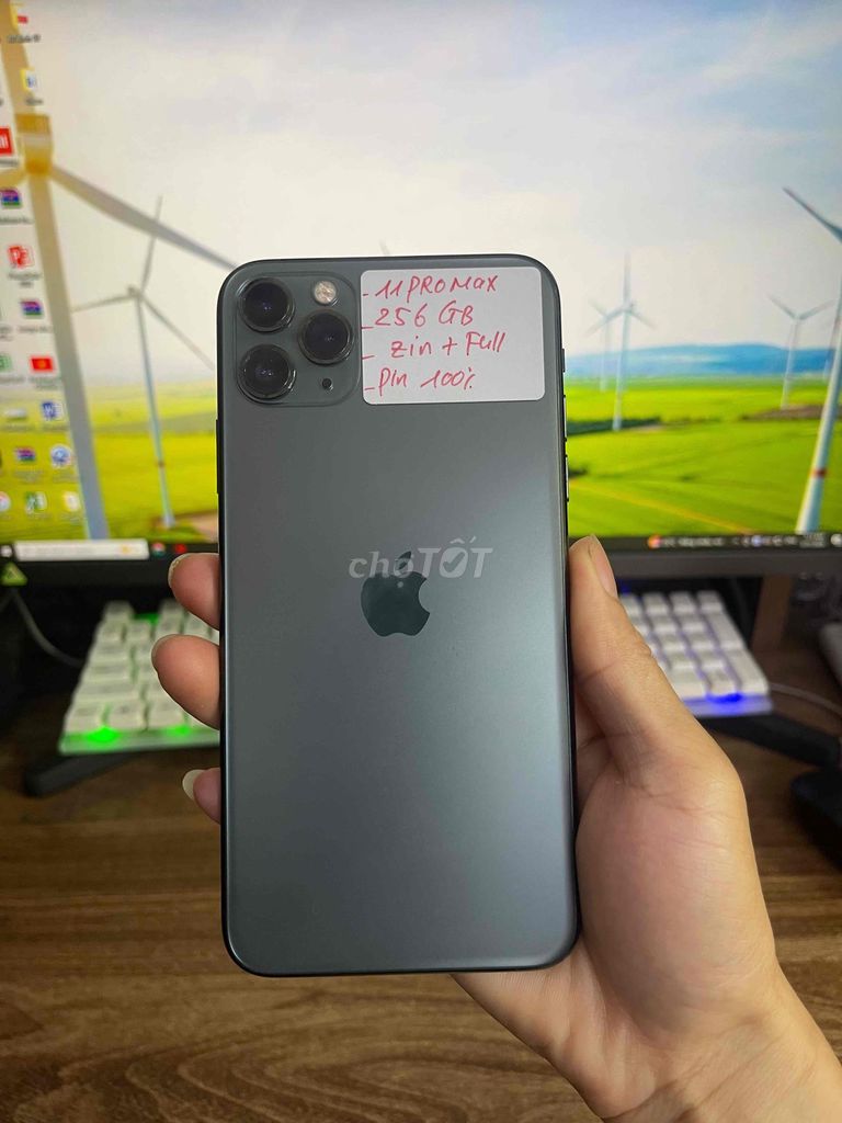 11 Promax 256GB Zin nguyên bản, 2 Sim vật lý Full. Mua bán Điện thoại tại Quận Lê Chân Hải Phòng được đăng bởi Huy Tưởng Mobile hình 1