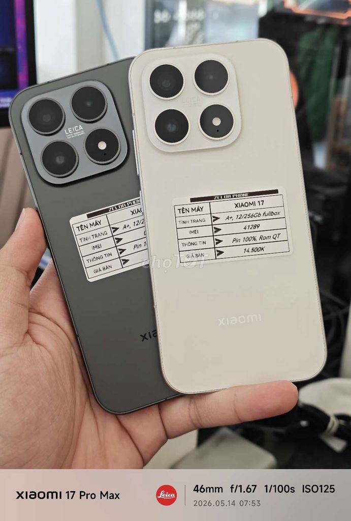 Xiaomi 17 12GB/256GB Đen Trắng Rom QT. Mua bán Điện thoại tại Quận Ninh Kiều Cần Thơ được đăng bởi Zelda Phone hình 1