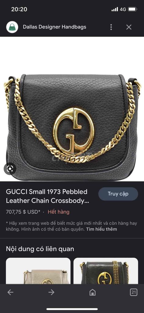 Bag gucci chính hãng authentic new 90% - 103912913