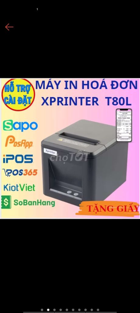 Máy in hoá đơn xprinter LAN+USB