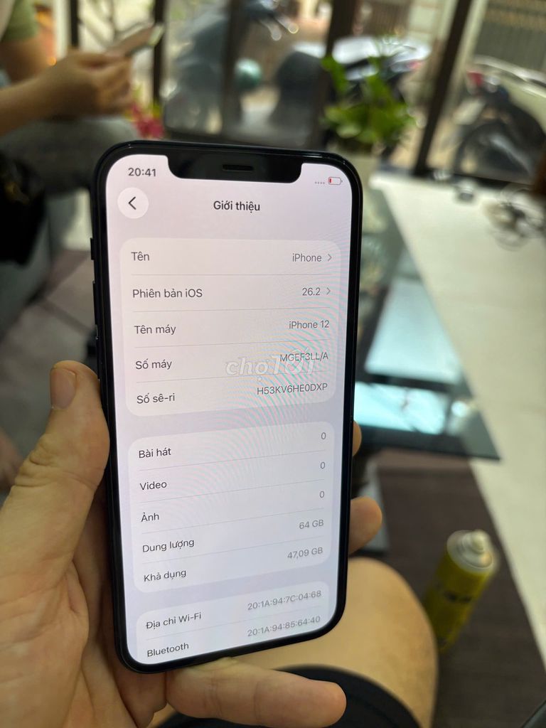 iPhone 12 64GB Đen Quốc tế Full zin. Mua bán Điện thoại tại Quận Bắc Từ Liêm Hà Nội được đăng bởi Cửa hàng Bính Táo hình 1