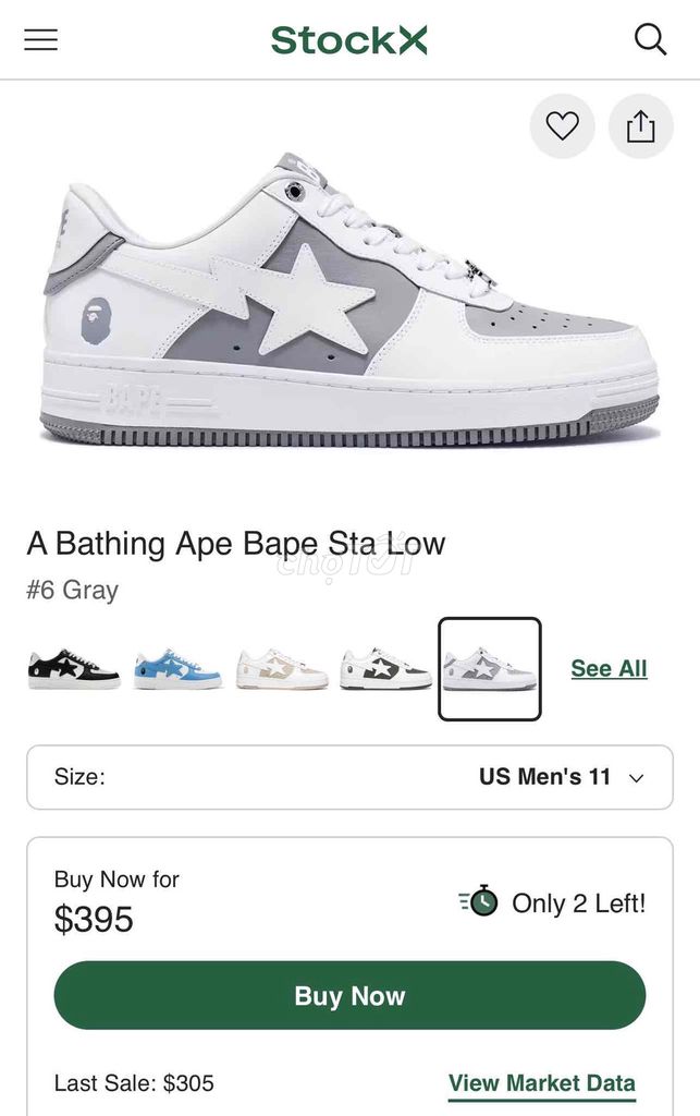 Giày thể thao A Bathing Ape Bape Sta Low #6 Nam Da. Mua bán Giày dép tại Thành phố Đà Lạt Lâm Đồng được đăng bởi Oma Store Real Sneakers hình 1