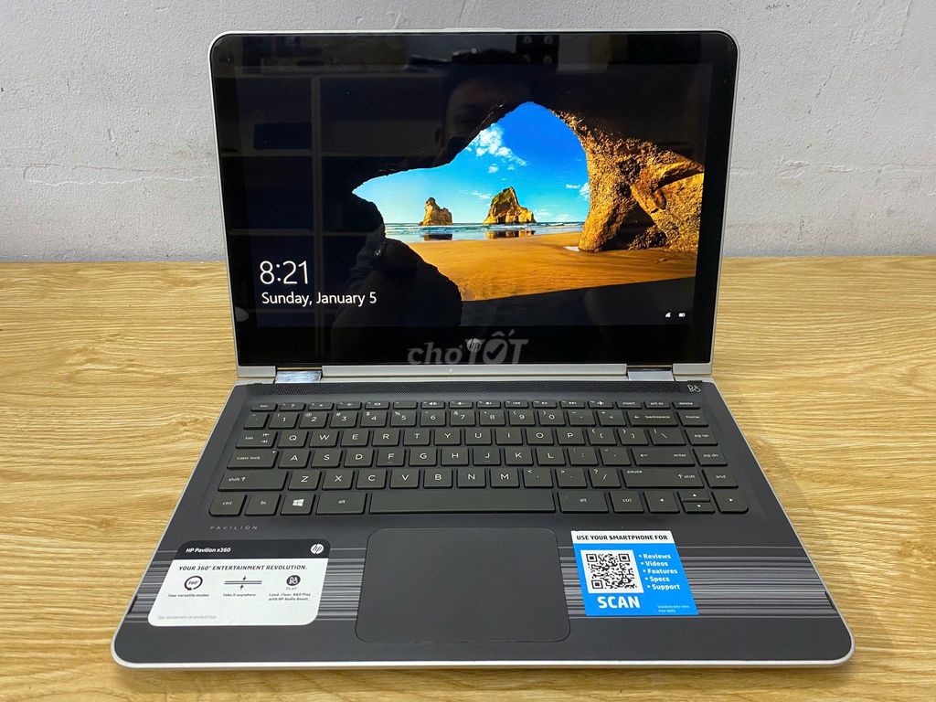 HP Pavilion X360, I3-6100U,RAM 6G,256G,13.3 OS 10