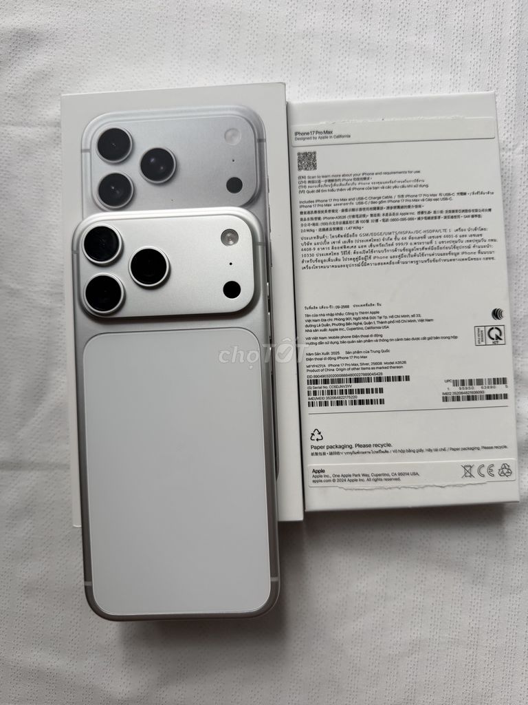 iPhone 17 Pro Max 256GB Bạc VN/A đẹp keng. Mua bán Điện thoại tại Thành phố Thủ Đức Tp Hồ Chí Minh được đăng bởi Đằng hình 1