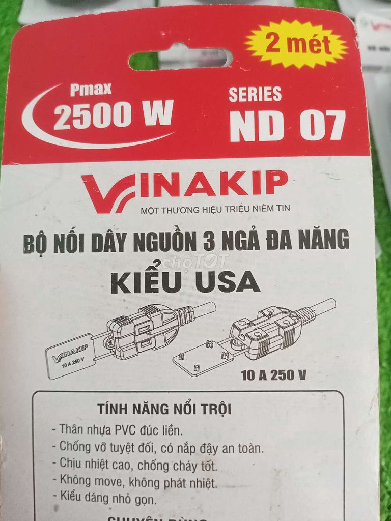 6 sợi dây điện 2 mét /chia ba ngả