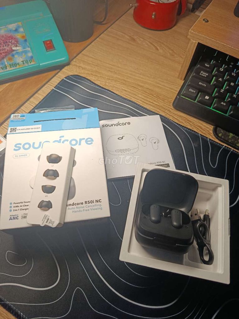 Tai nghe Soundcore R50i NC Đen. Mua bán Tivi, Âm thanh tại Huyện Trực Ninh Nam Định được đăng bởi Tùng Hoàng Minh hình 1