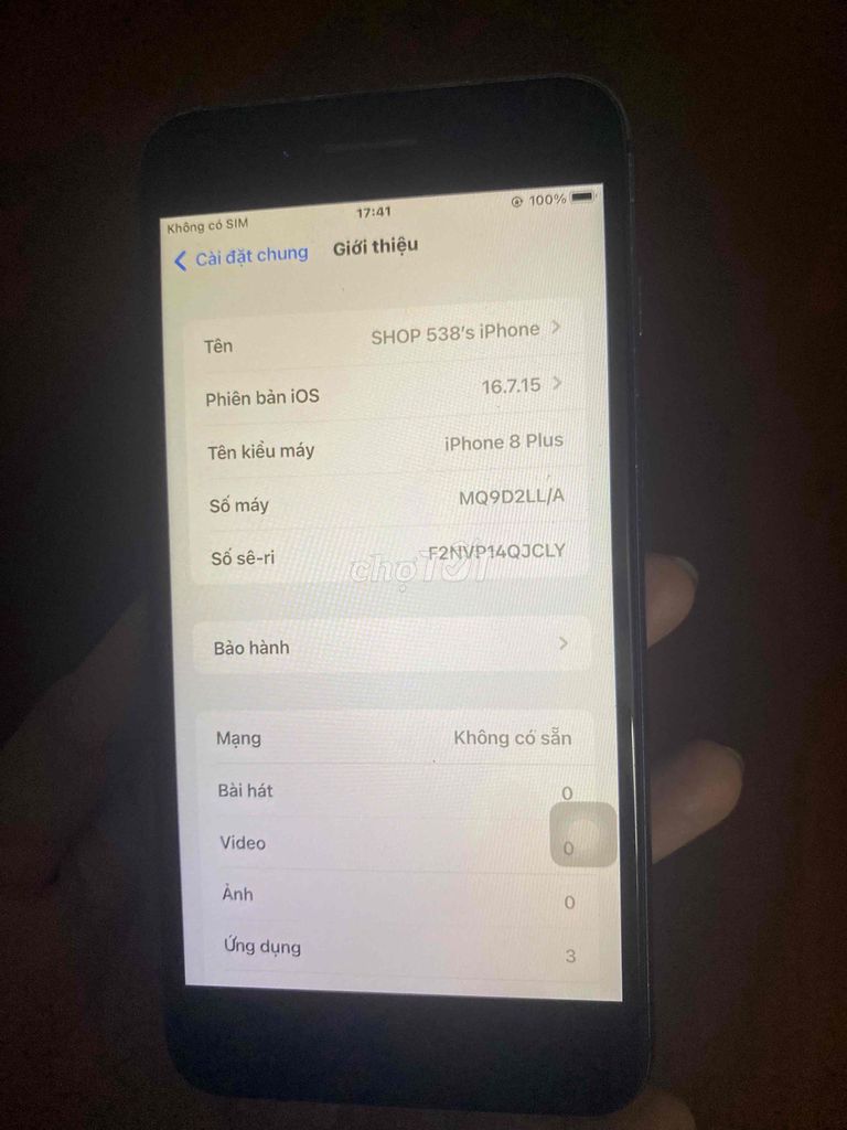 Apple iPhone 8 Plus 64GB bản Mỹ- sim vật lý. Mua bán Điện thoại tại Huyện Củ Chi Tp Hồ Chí Minh được đăng bởi Linh hình 1