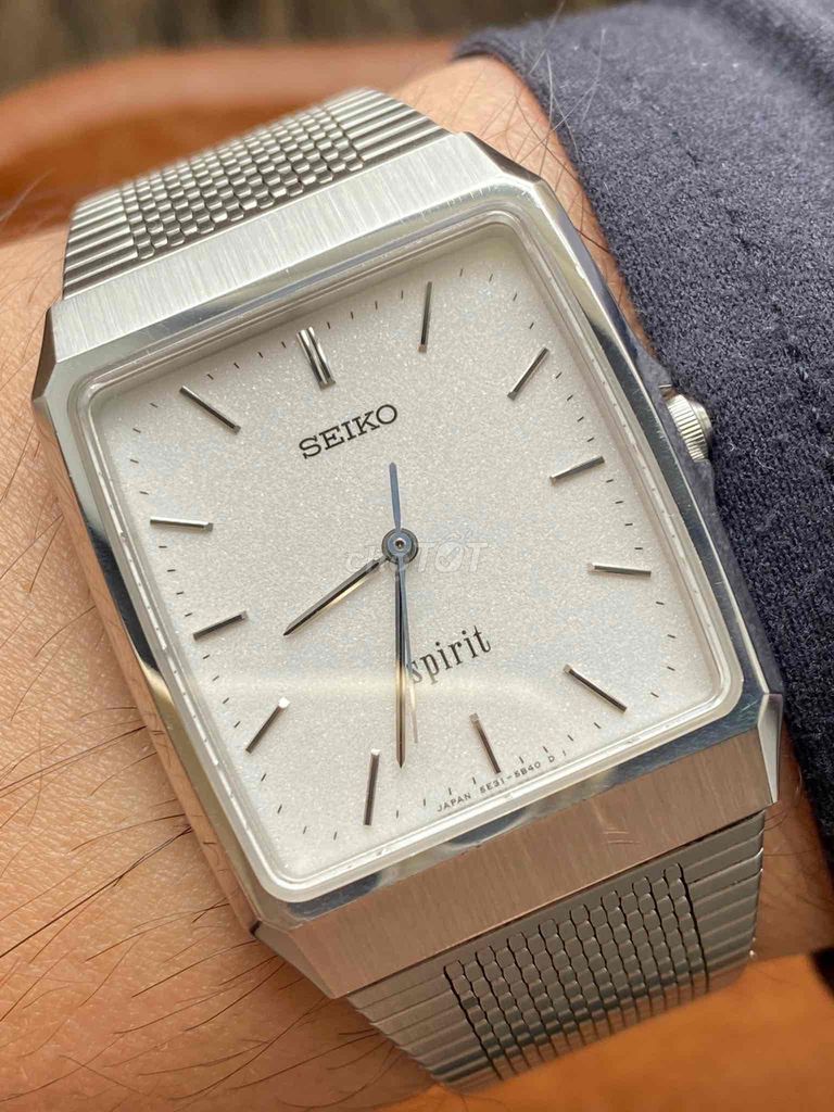 Seiko bản thép trắng đẹp gin ful