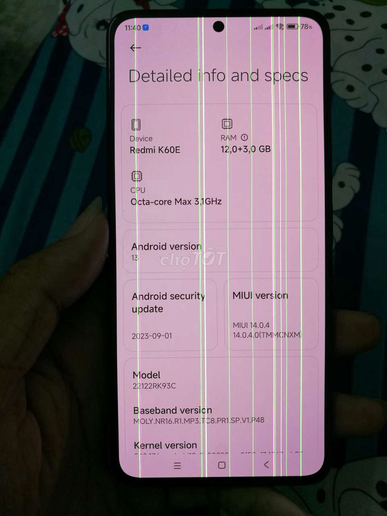 Xiaomi Redmi K60E 256GB Đen. Mua bán Điện thoại tại Thành phố Sóc Trăng Sóc Trăng được đăng bởi Gia Hân Thâu Bán Điện Thoại  hình 1