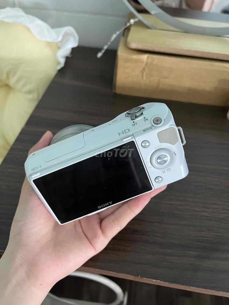 Máy ảnh Sony NEX-3 Trắng. Mua bán Máy ảnh, Máy quay tại Huyện Châu Thành Tiền Giang được đăng bởi Gia Han hình 1