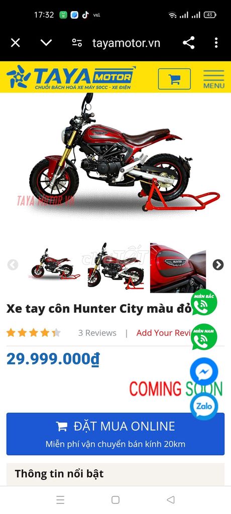 Moto mini HUNTER CITY 110