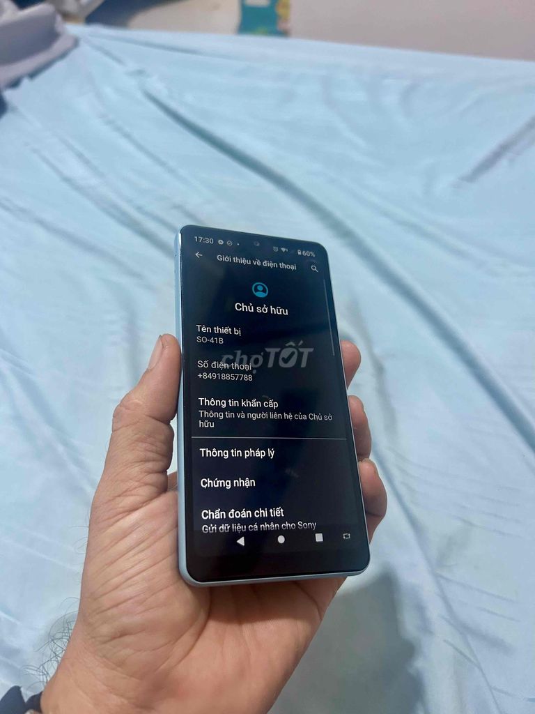 Sony Xperia SO-41B Xanh nhạt Nhật Bản Chống nước. Mua bán Điện thoại tại Quận Bình Tân Tp Hồ Chí Minh được đăng bởi Đông Nam hình 1