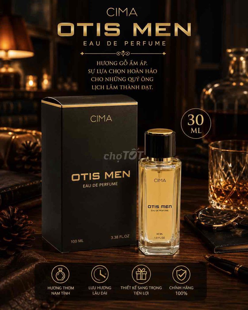 Nước hoa CIMA OTIS MEN 30ml Nam Hương gỗ. Mua bán Nước hoa tại Thành phố Thủ Đức Tp Hồ Chí Minh được đăng bởi Phùng Thanh Nam hình 1