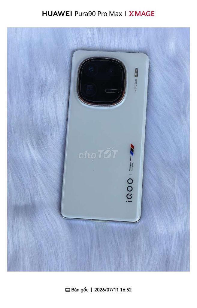 Vivo iQOO 12 Pro 256GB Trắng Like New. Mua bán Điện thoại tại Huyện Củ Chi Tp Hồ Chí Minh được đăng bởi Đạo Phong hình 1