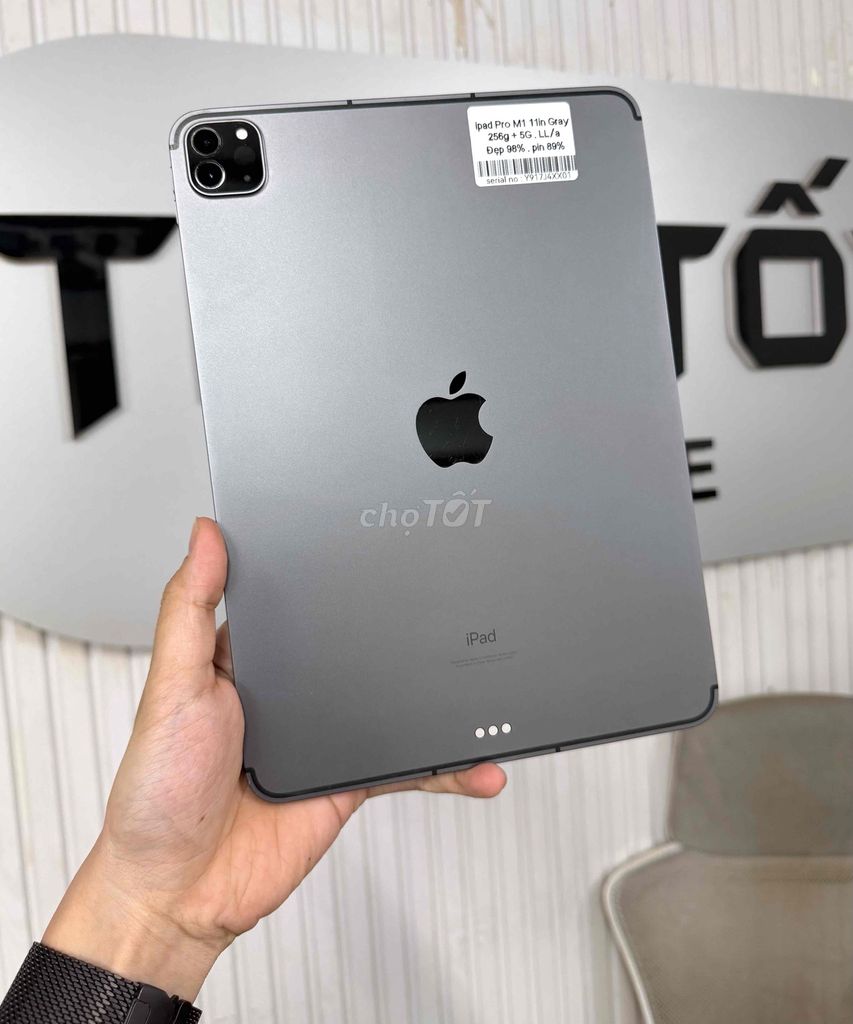 Apple iPad Pro M1 11in 5G 256GB Xám 89%. Mua bán Máy tính bảng tại Quận 10 Tp Hồ Chí Minh được đăng bởi Táo Tốt Apple  hình 1