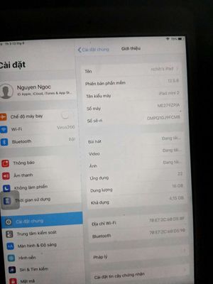 Apple iPad Mini 2 16GB Bạc Đã qua sử dụng