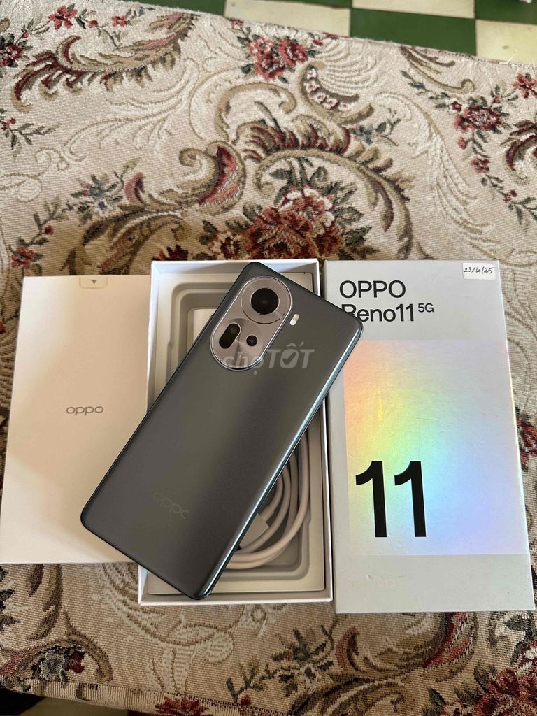 Oppo reno 11 5G xám máy chính hãng bảo hành 5 than