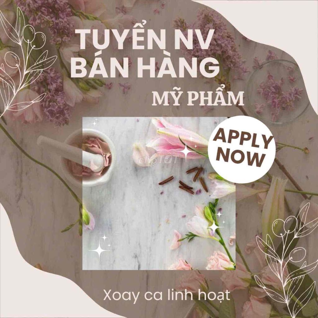 Nhân viên bán hàng - tư vấn mỹ phẩm tại quận 11