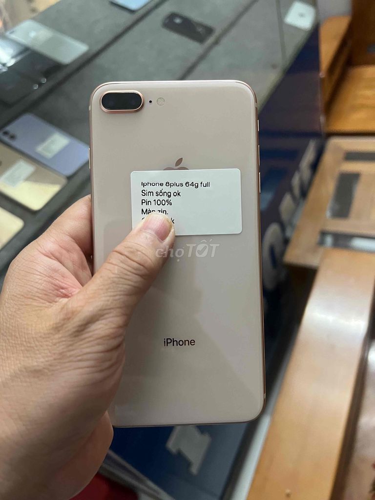 Apple iPhone 8 Plus 64GB Vàng hồng Zin. Mua bán Điện thoại tại Huyện Hóc Môn Tp Hồ Chí Minh được đăng bởi Khổng Văn Hùng đọc kỹ nội dung trước khi ib nhé hình 1