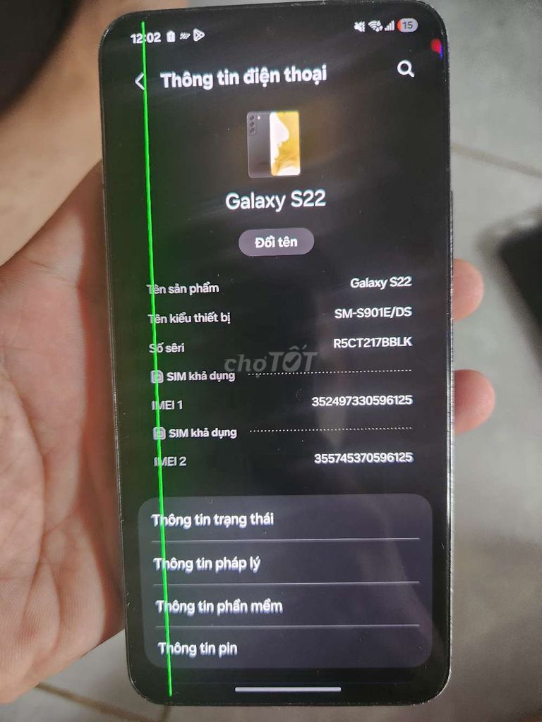 Samsung Galaxy S22 256GB Đen. Mua bán Điện thoại tại Huyện Châu Phú An Giang được đăng bởi ken hình 1