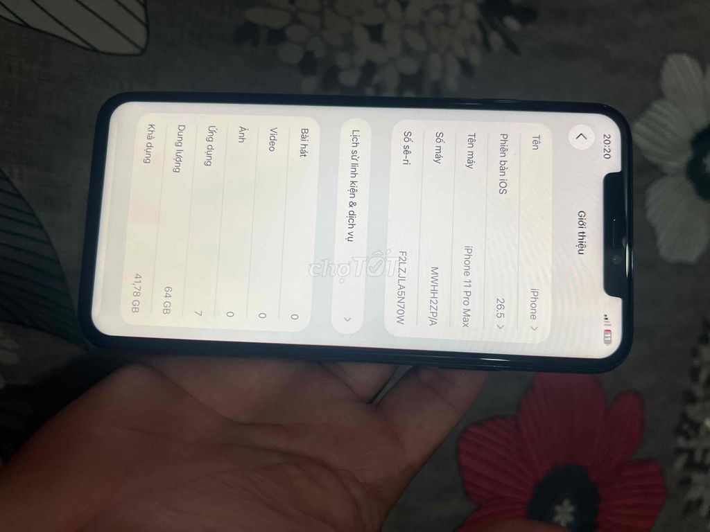 Apple iPhone 11 Pro Max 64GB Đã qua sử dụng. Mua bán Điện thoại tại Thành phố Thủ Đức Tp Hồ Chí Minh được đăng bởi khang nguyễn hình 1